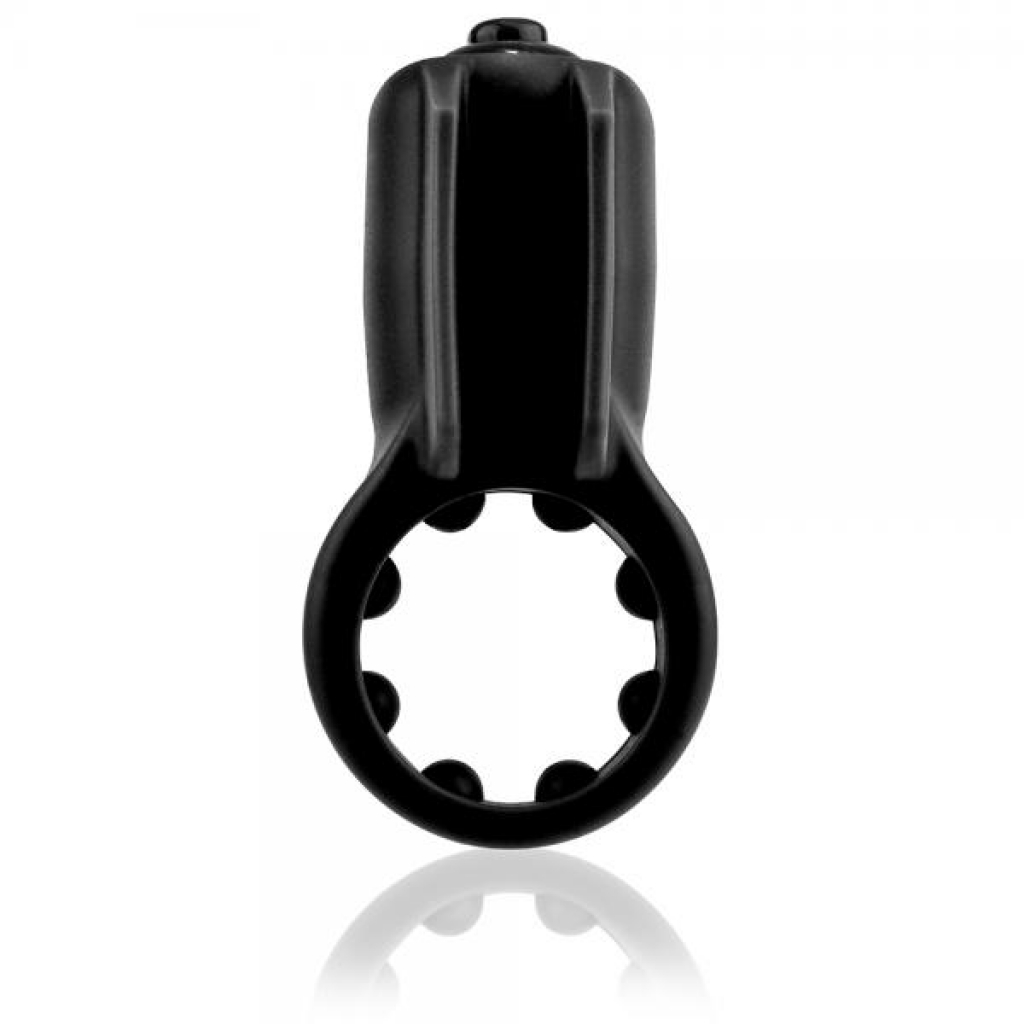 Primo Minx Black Vibrating Ring with Fins - Couples Vibrating Penis Rings