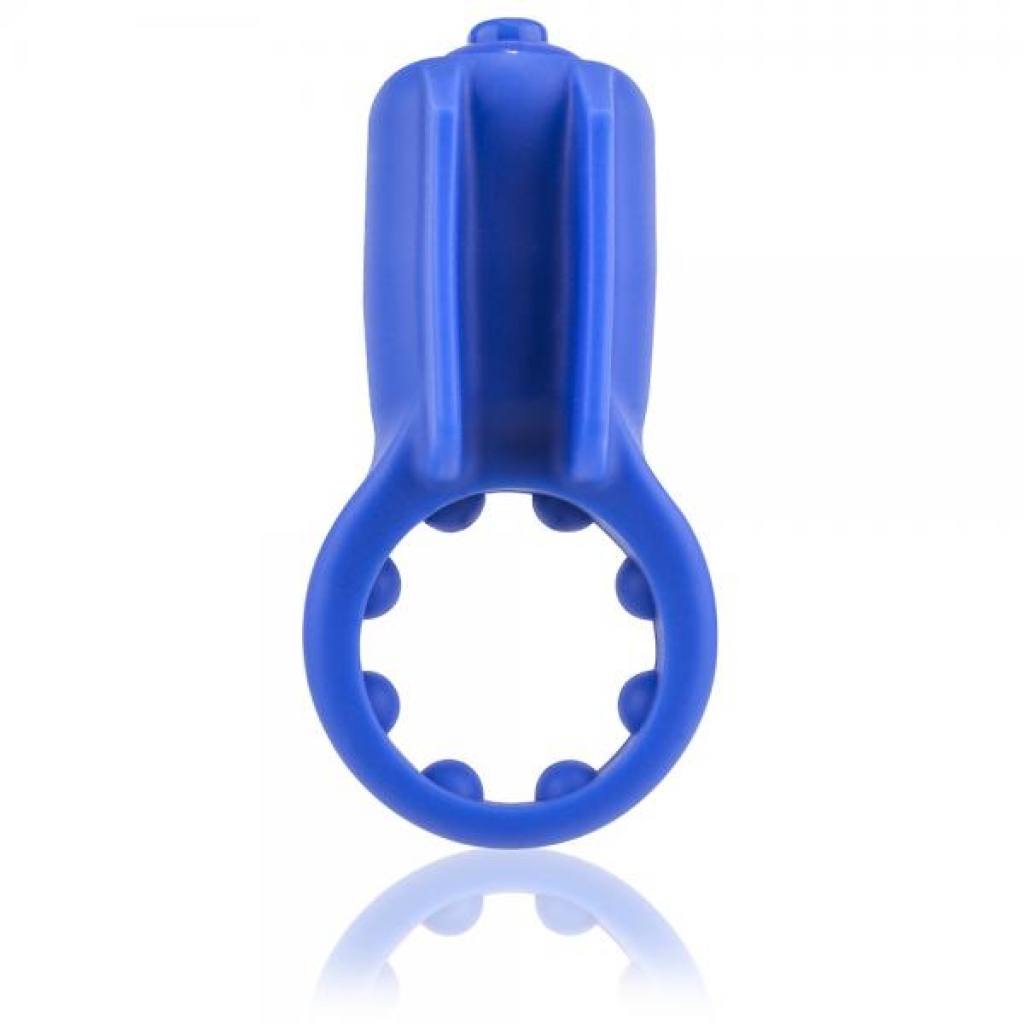 Primo Minx Blue Vibrating Ring with Fins - Couples Vibrating Penis Rings