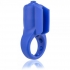 Primo Minx Blue Vibrating Ring with Fins - Couples Vibrating Penis Rings