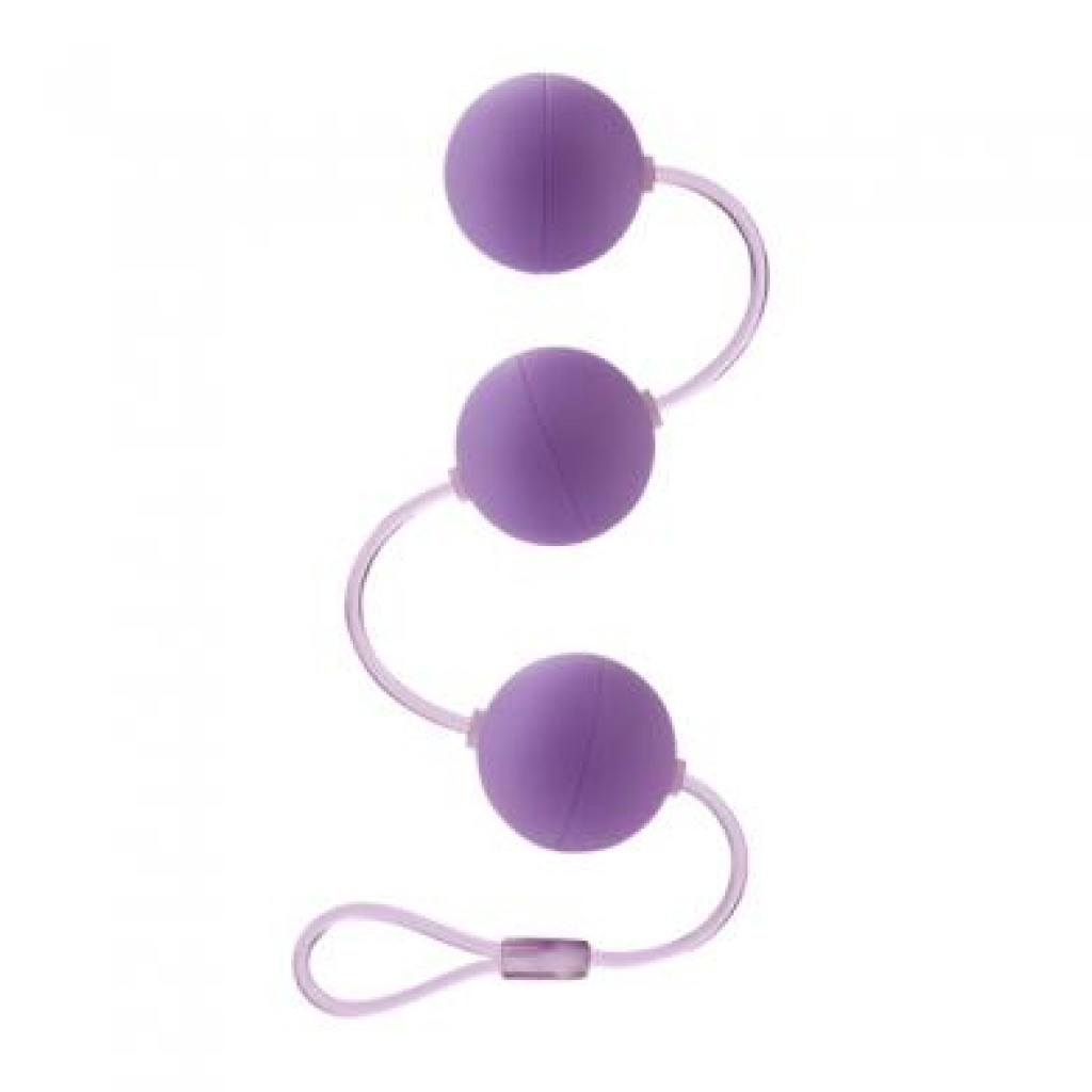 First Time Love Balls Triple Lover Perfectly Weighted For The Beginner - Purple - Ben Wa Balls