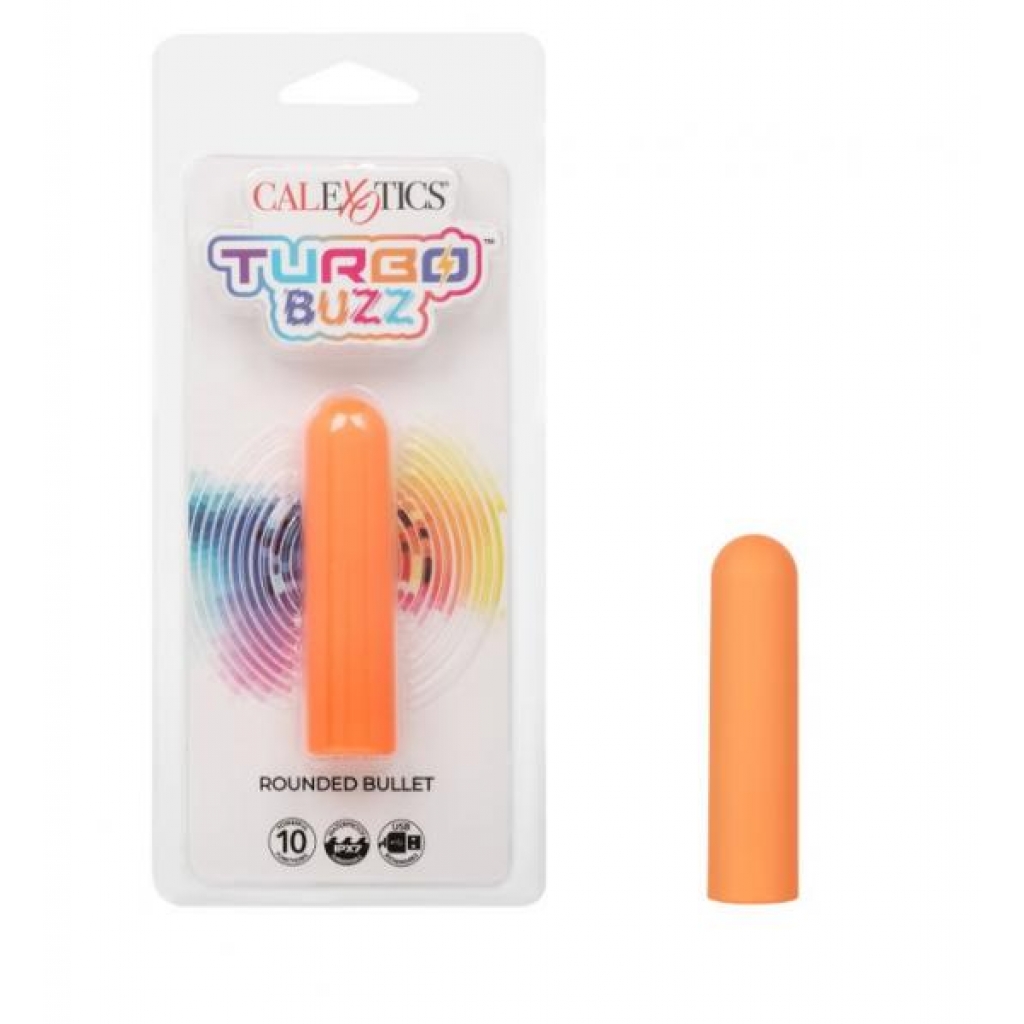 Turbo Buzz Round Bullet Orange - Bullet Vibrators