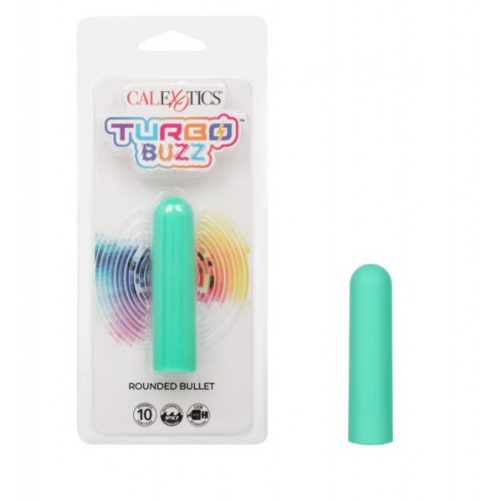 Turbo Buzz Rounded Bullet Vibrator - Green