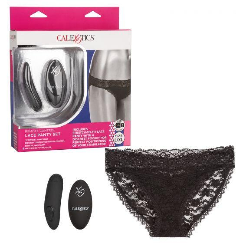 Remote Control Lace Panty Set L/XL