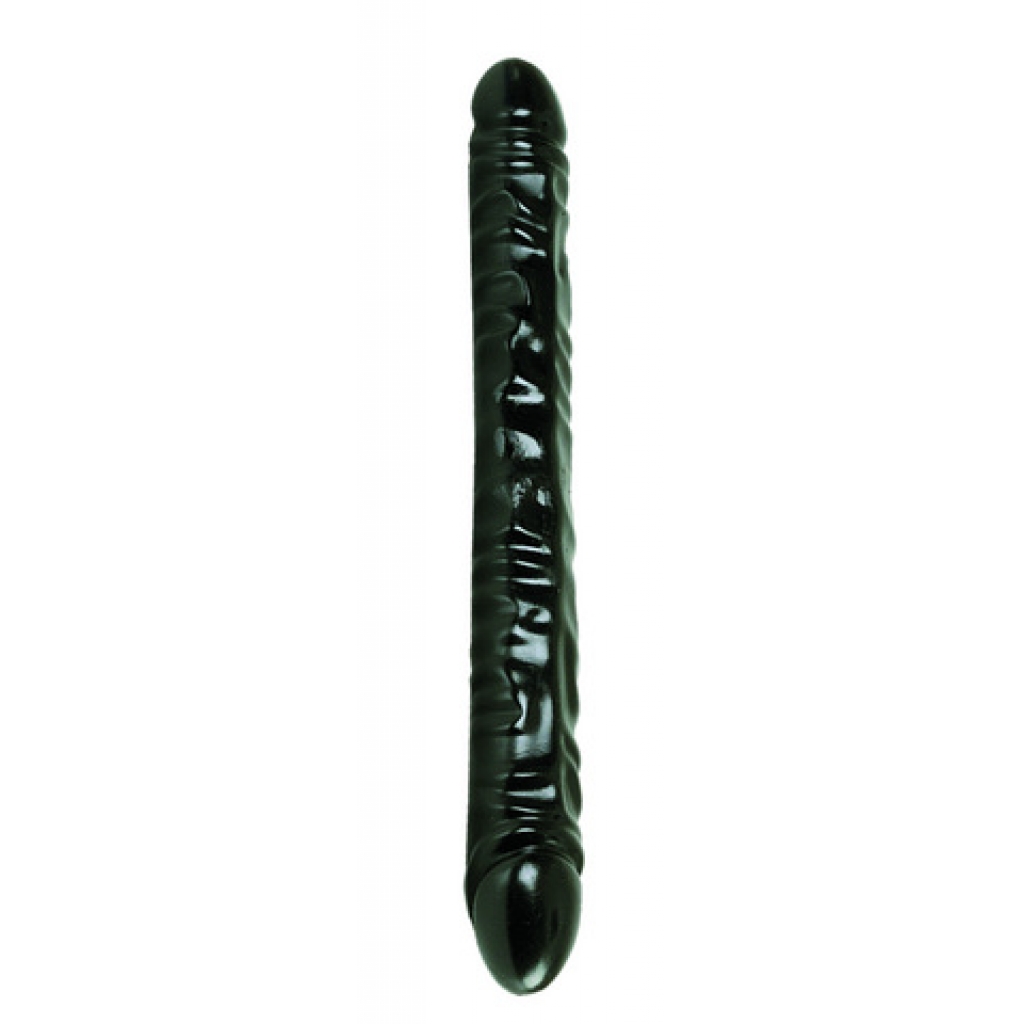 Black Jack 18 inch Thick Veined Double Dong - Double Dildos