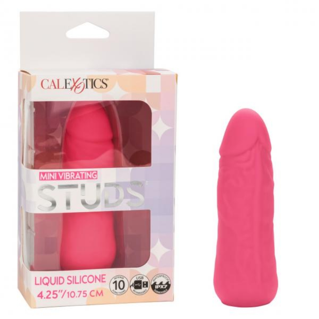 Mini Vibrating Studs Pink - Realistic