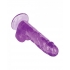 Size Queen 6in Purple - Realistic Dildos & Dongs