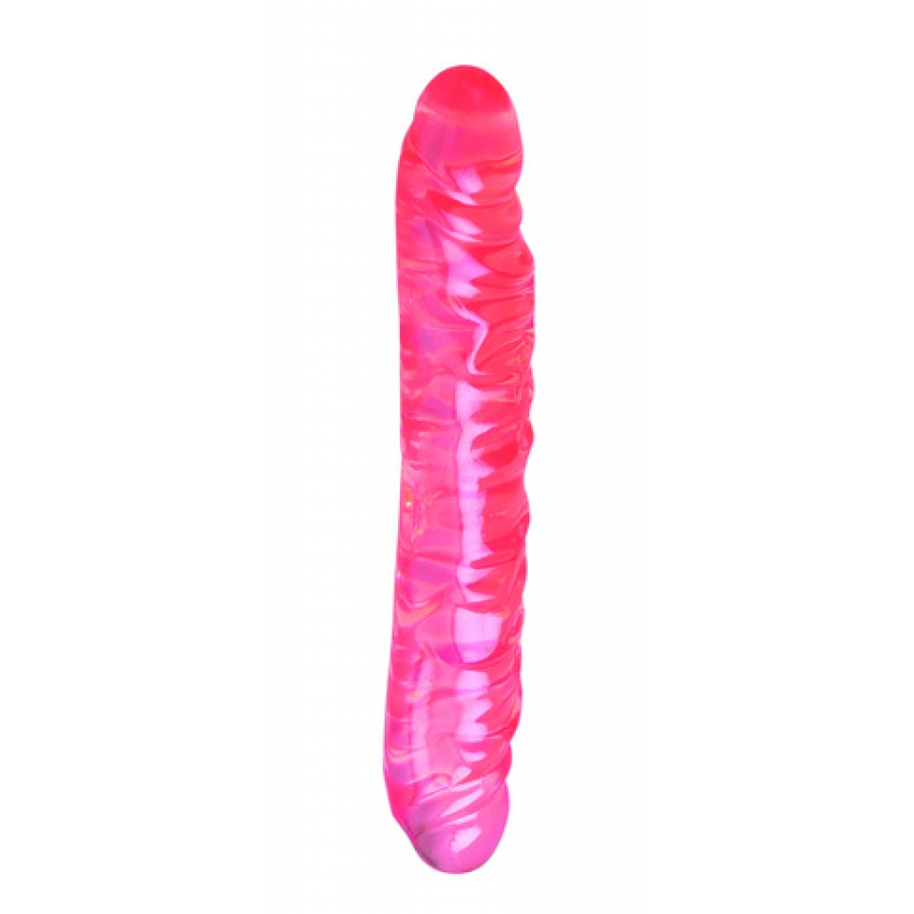 Translucence 12 inch veined double dildo - Double Dildos