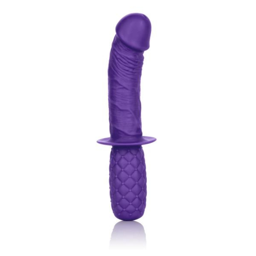 Silicone Grip Thruster Purple G-Spot Dildo - G-Spot Dildos