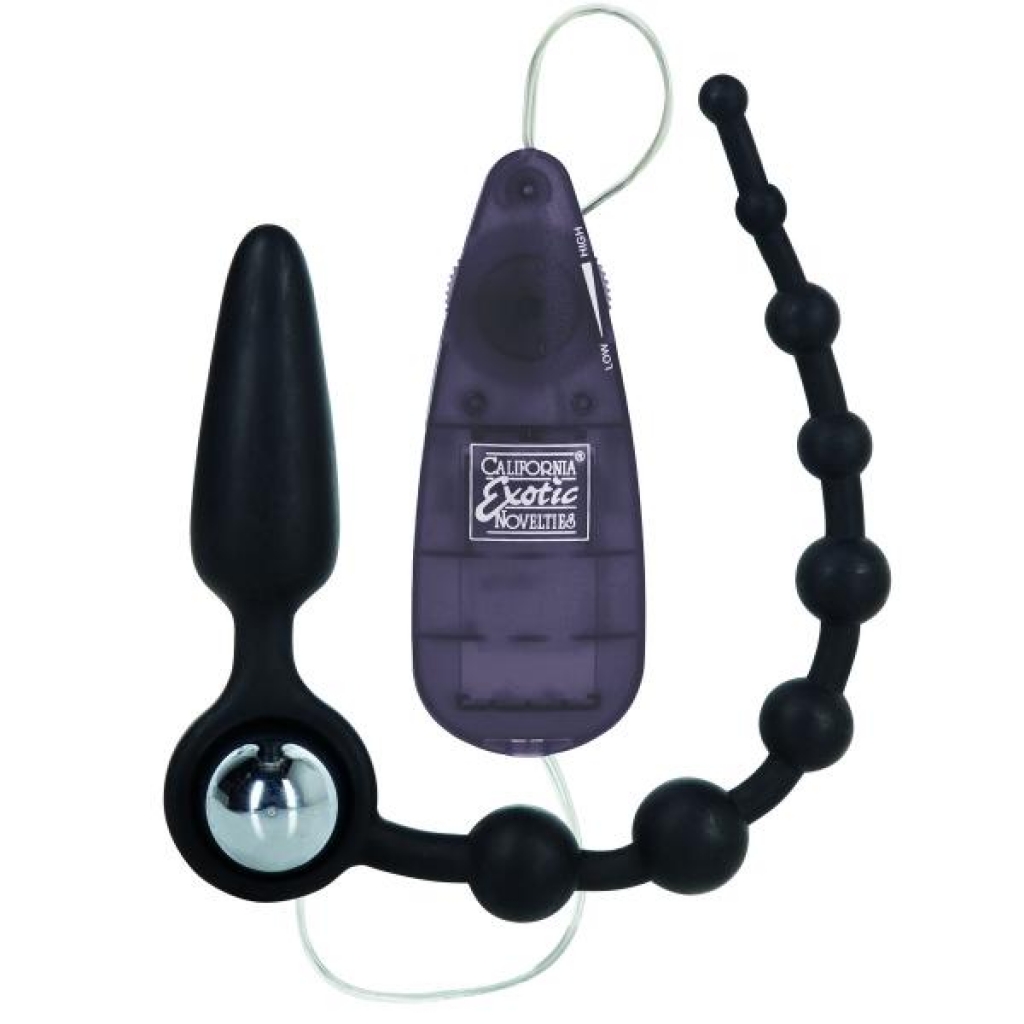 Booty Call Double Dare Probe Beads Black - Anal Trainer Kits