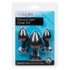 Silicone Gem Anal Plug Kit - Black