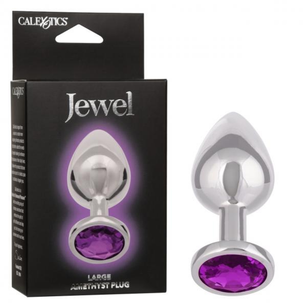 Jewel Large Amethyst Plug - Elevate Your Intimate Collection