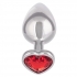 Jewel Large Ruby Heart Plug - Anal Plugs