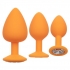 Cheeky Gems 3pc Set Orange - Anal Trainer Kits