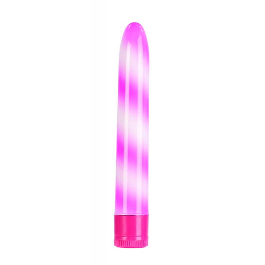 Waterproof Candy Cane Vibrator - Pink - Traditional
