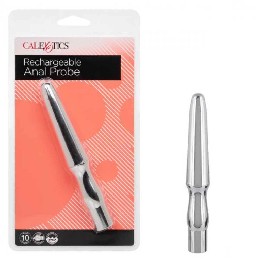 Rechargeable Anal Probe Silver - Anal Probes