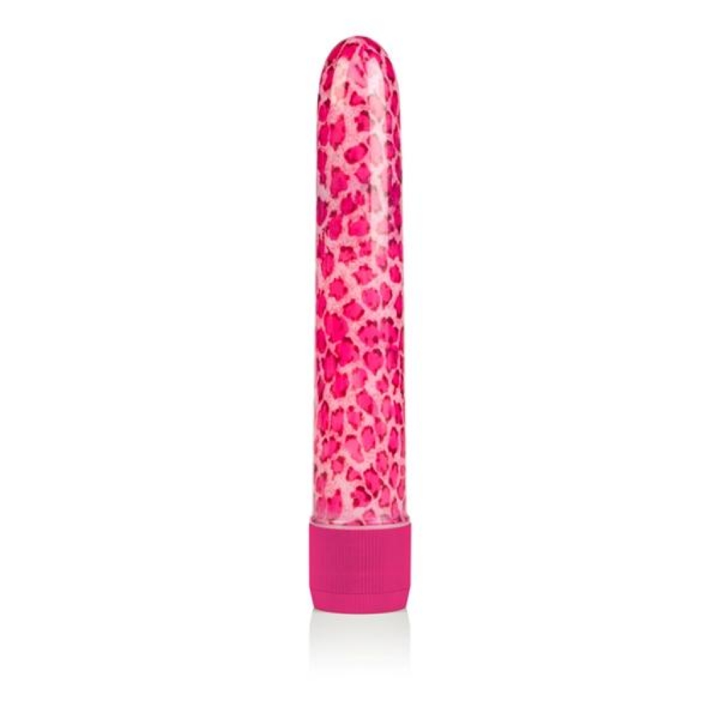 Pink Leopard  Waterproof  6.5 Inch Massager - Traditional