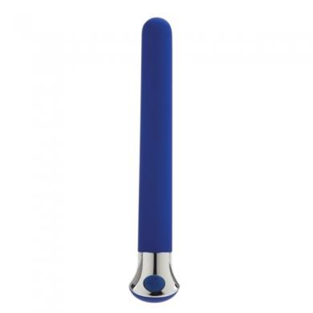 10 Function Risque Slim Blue Vibrator - Traditional