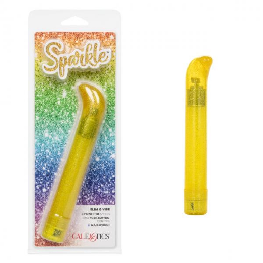 Sparkle Slim G-vibe Yellow - G-Spot Vibrators