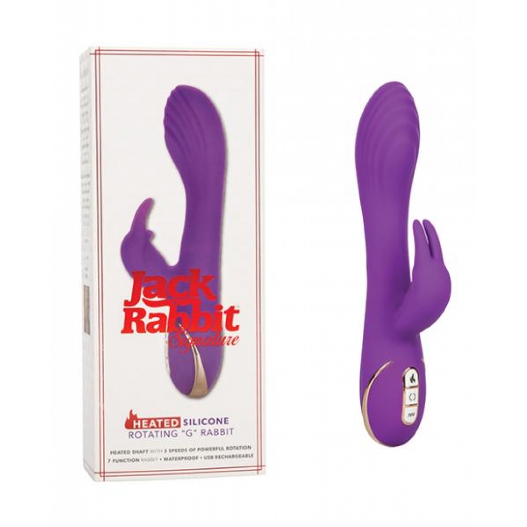 Jack Rabbit Signature Heated Silicone Rotating G Rabbit - Rabbit Vibrators