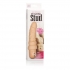 Power Stud Curvy Beige Vibrating Dildo - Realistic