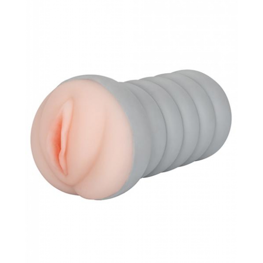 Ribbed Gripper Tight Pussy Ivory Stroker - Pocket Pussies