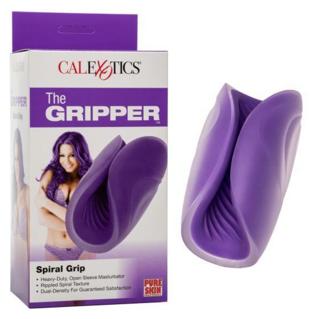 The Gripper Spiral Grip Purple - Masturbation Sleeves