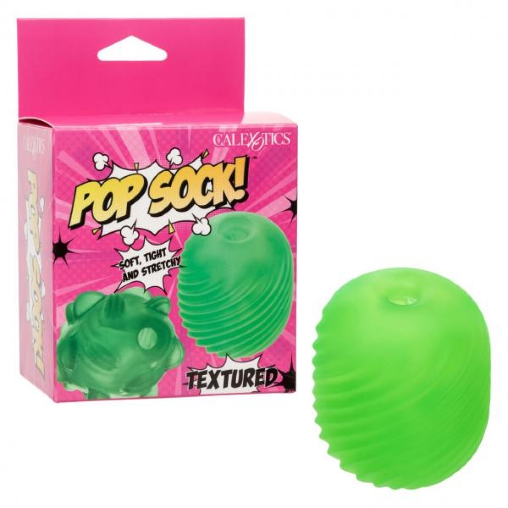 Pop Sock! Textured Green - Masturbation Sleeves