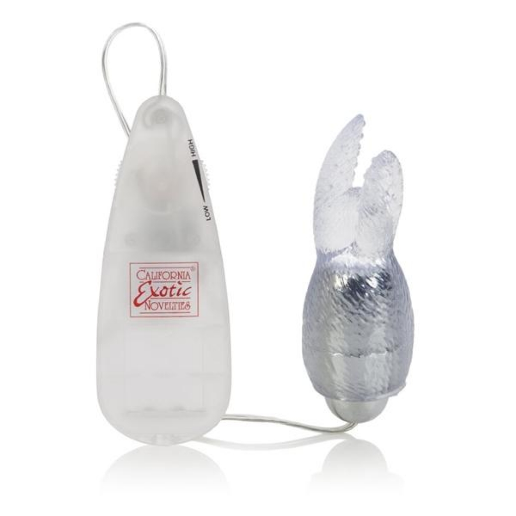 Pocket Exotic Snow Bunny Bullet Clear Vibrator - Bullet Vibrators