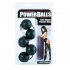 Power Balls Latex Dipped Weighted Pleasure Balls 1.25 Inch - Black - Anal Beads