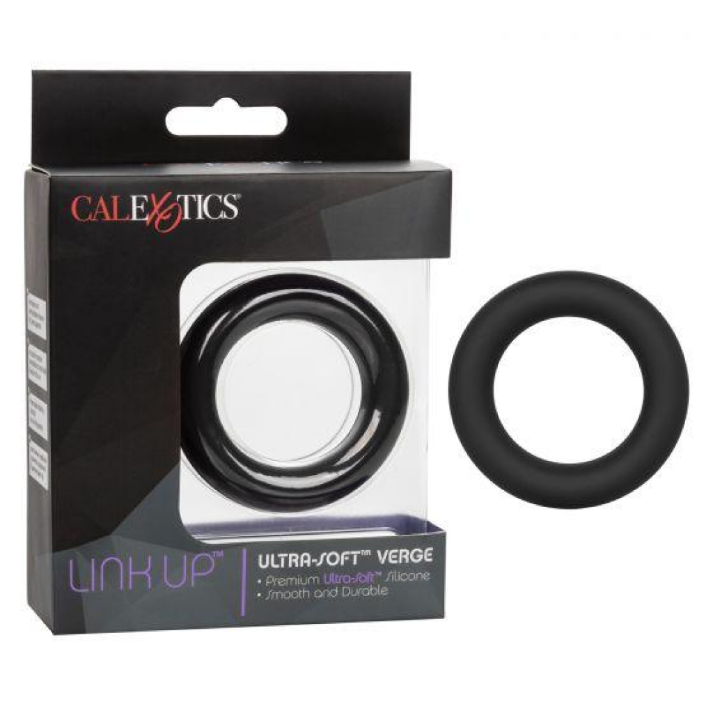 Link Up Ultra-soft Verge Black - Couples Penis Rings