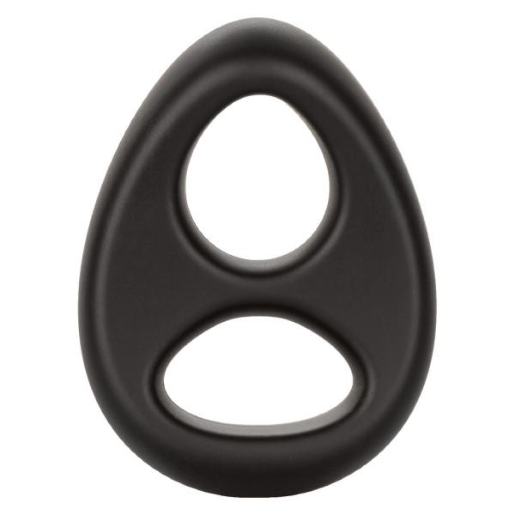 Ultra Soft Dual Ring Black - Classic Penis Rings