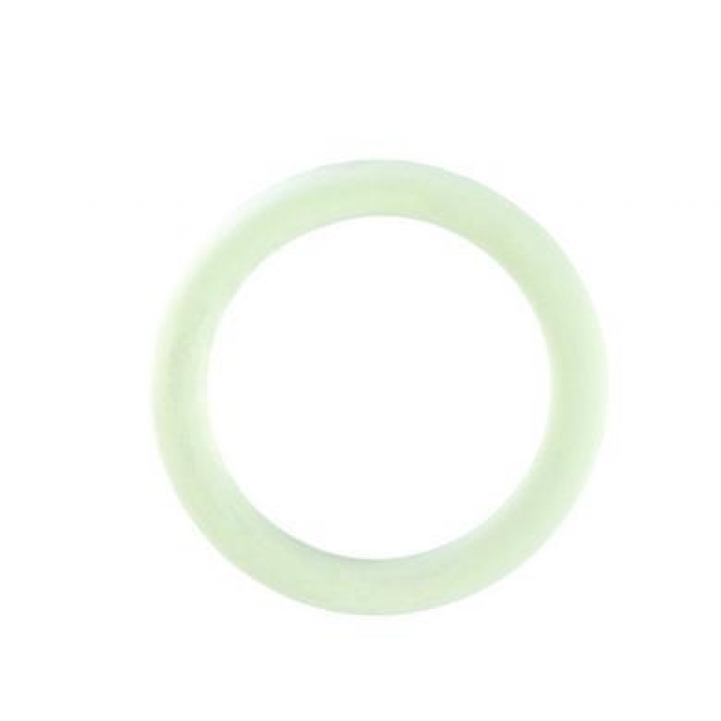 White Rubber Cock Ring - Medium - Classic Penis Rings