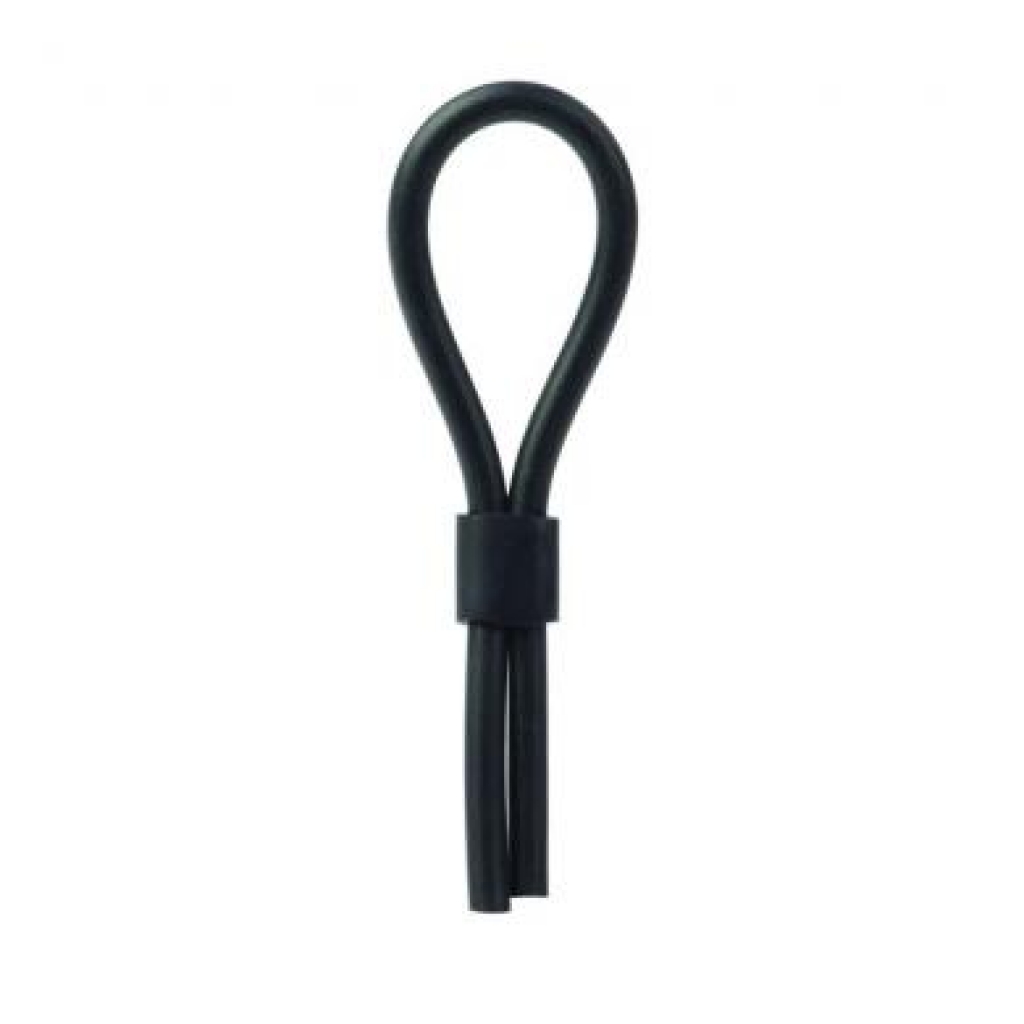 Silicone Stud Lasso Black - Adjustable & Versatile Penis Rings