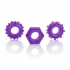 Reversible Ring Set Purple Pack Of 3 - Cock Ring Trios