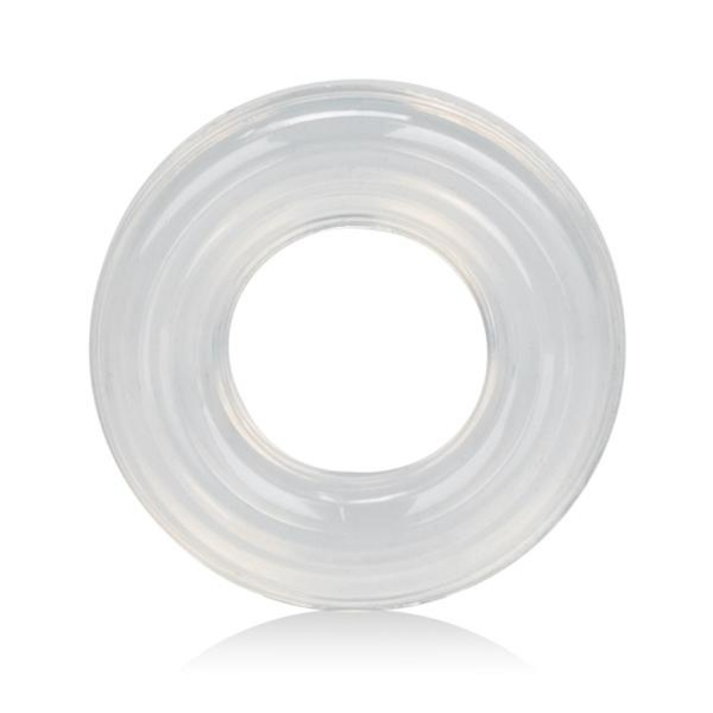 Premium Silicone Ring Large Clear - Classic Penis Rings