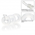 Set Of 3 Silicone Stacker Rings Clear - Cock Ring Trios
