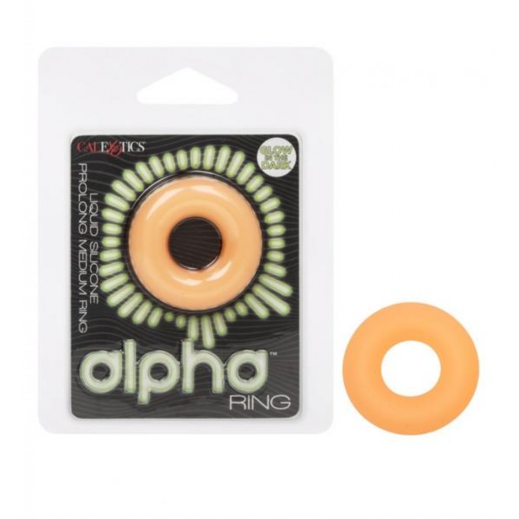 Alpha Prolong Medium Ring Glow In The Dark - Classic Penis Rings