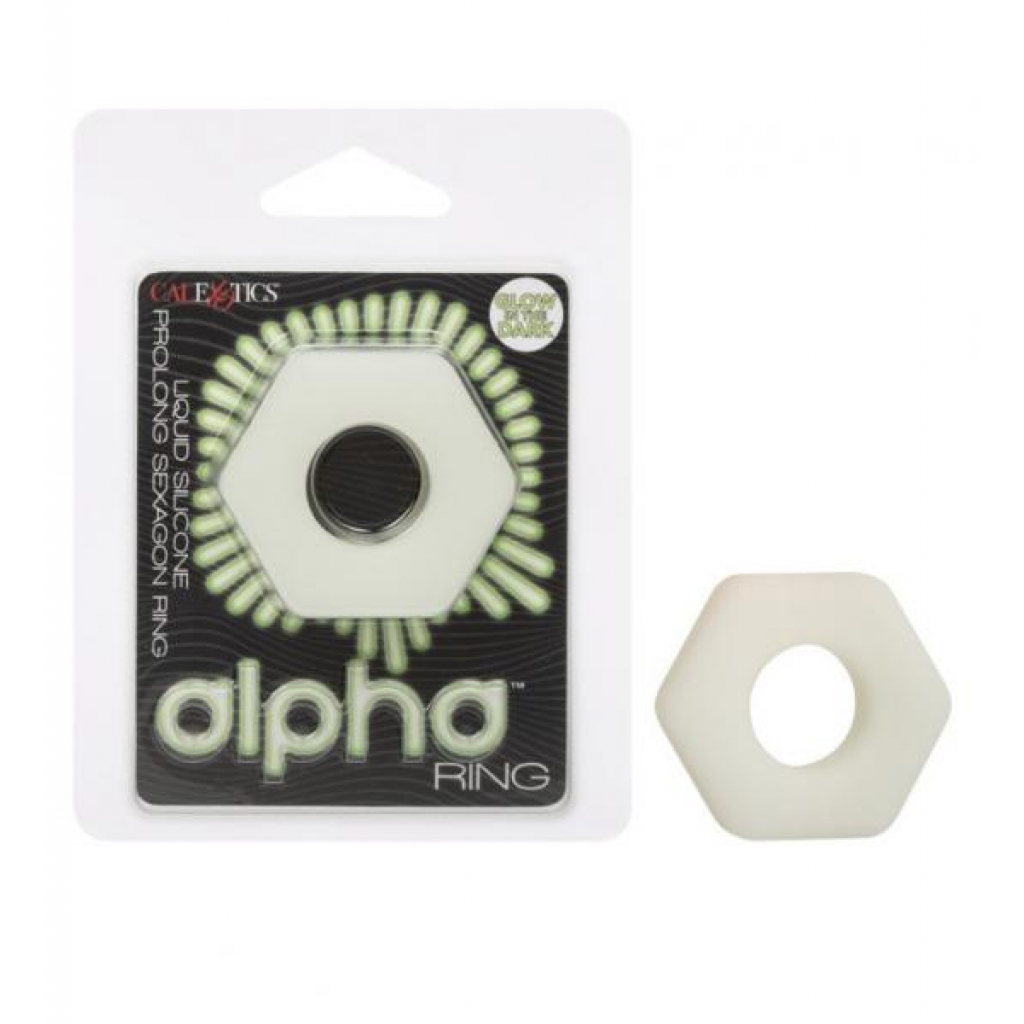 Alpha Prolong Sexagon Ring Glow In The Dark - Classic Penis Rings