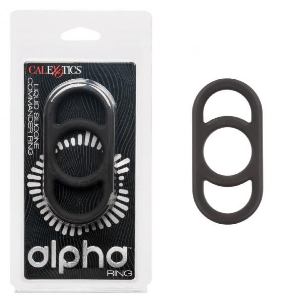 Alpha Commander Ring Black - Luxury Penis Rings