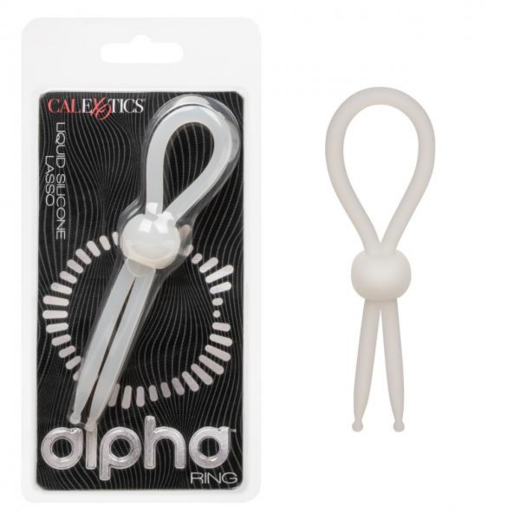 Alpha Liquid Silicone Lasso Natural - Adjustable & Versatile Penis Rings
