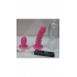 Dual Harness EZ Snap Vibrating Dong And Plug Pink - Harness & Dong Sets