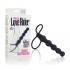 Silicone Love Rider Beaded Dual Penetrator Black - Double Penetration Penis Rings