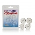 Basic Essentials 4 Pack Clear Rings - Stimulating Penis Rings