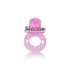 Basic Essentials Bunny Enhancer Pink Ring - Couples Vibrating Penis Rings