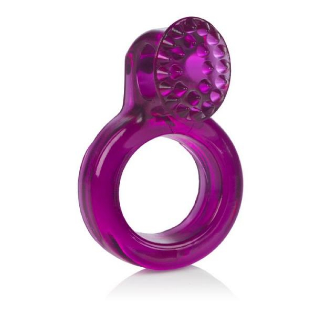 Ring Of Passion Purple Vibrating Cock Ring - Couples Vibrating Penis Rings