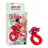 Clit Flicker With Wireless Stimulator - Red - Couples Vibrating Penis Rings