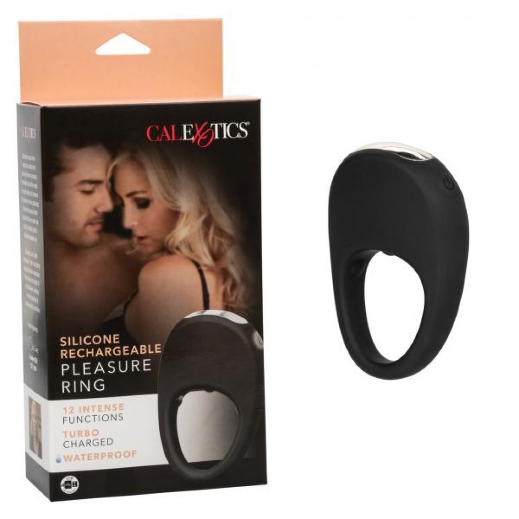 Silicone Rechargeable Pleasure Ring - Couples Vibrating Penis Rings
