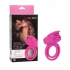 Dual Clit Flicker Enhancer Vibrating Cock Ring Pink - Couples Vibrating Penis Rings