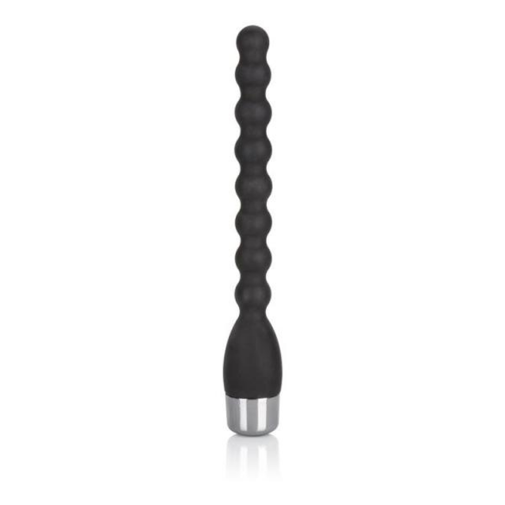 Silicone Bendie Power Probe: Black Flexible Massager