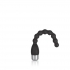 Silicone Bendie Power Probe: Black Flexible Massager